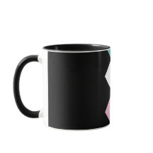Harlequin Mugg (Black, Aqua & Rosa)