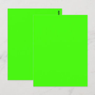 Harlequin Neongrön Enfärgad Färg Vykort