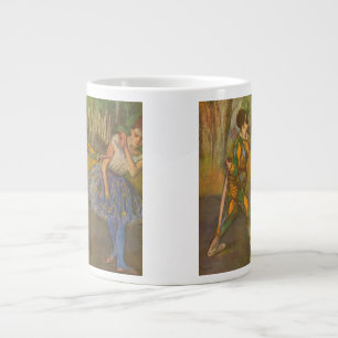 Harlequin och Columbine av Edgar Degas Vintage kon Jumbo Mugg