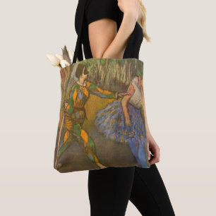 Harlequin och Columbine av Edgar Degas Vintage kon Tygkasse