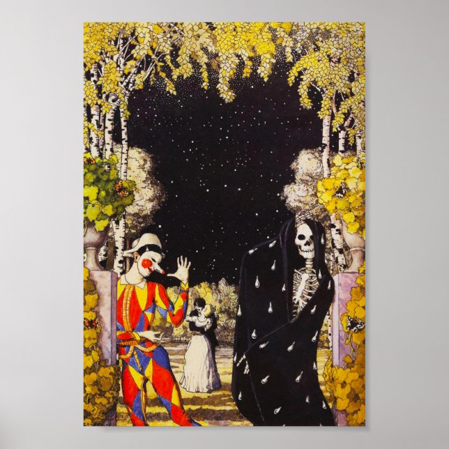 Harlequin och Dödsfall Poster (Framsidan)