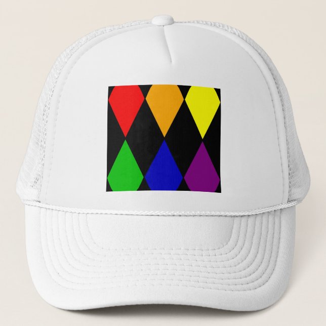 harlequin-pride keps (Framsida)