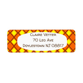 Harlequin Returadress Etikett