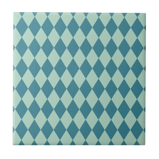 Harlequin Seafoam och kricka Kakelplatta (Framsidan)