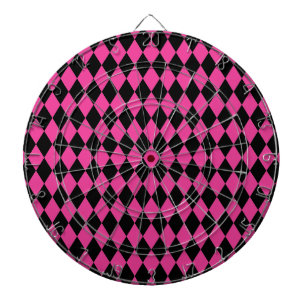 Harlequin Shock rosa and Black Darttavla