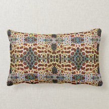 ’Harlequin Sweetlips’ Lumbar Dekorativ kudde