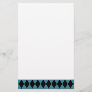 Harlequin Teal and Black
