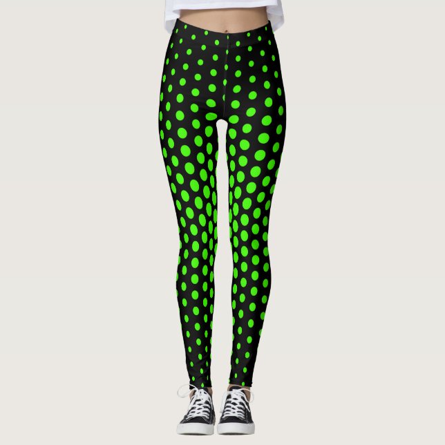 Harlequin Techno Dot Mönster Leggings (Framsida)