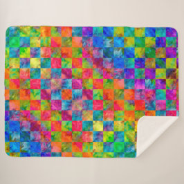 [Harlequin Tie-Dye] Diamond Fractal Checkered