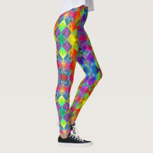 [Harlequin Tie-Dye] Diamond Fractal Checkered