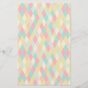 Harlequin vintage mönster brevpapper