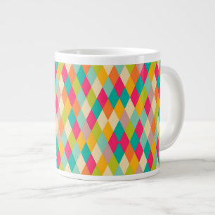 Harlequin vintage mönster jumbo mugg