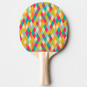 Harlequin vintage mönster pingisracket