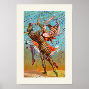 "Harlequin" vintage Poster