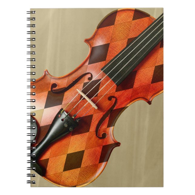Harlequin Violin Anteckningsbok (Framsidan)