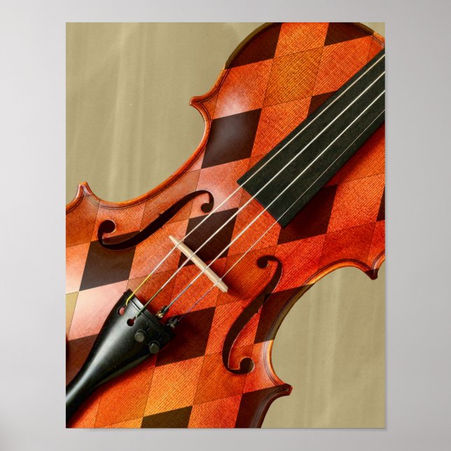 Harlequin Violin Poster (Framsidan)