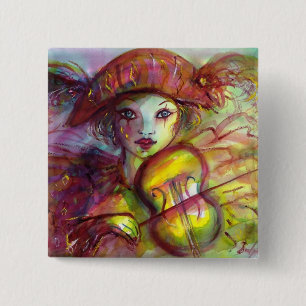 Harlequin Violinist, Venetian Masqueramasker Knapp
