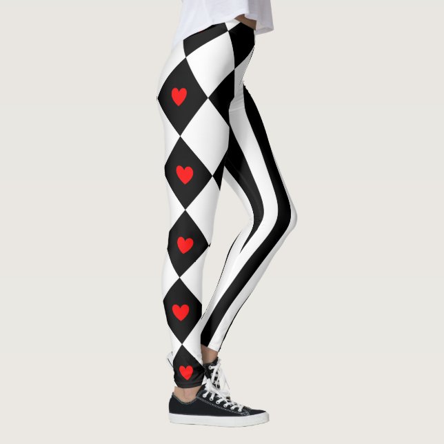 Harlequindamasker Leggings (Höger)