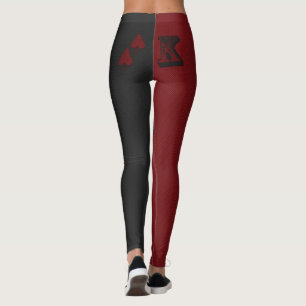 Harlequinkung av spadar leggings