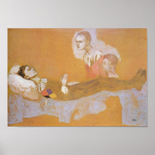 Harlequins död (1906) av Pablo Picasso Poster