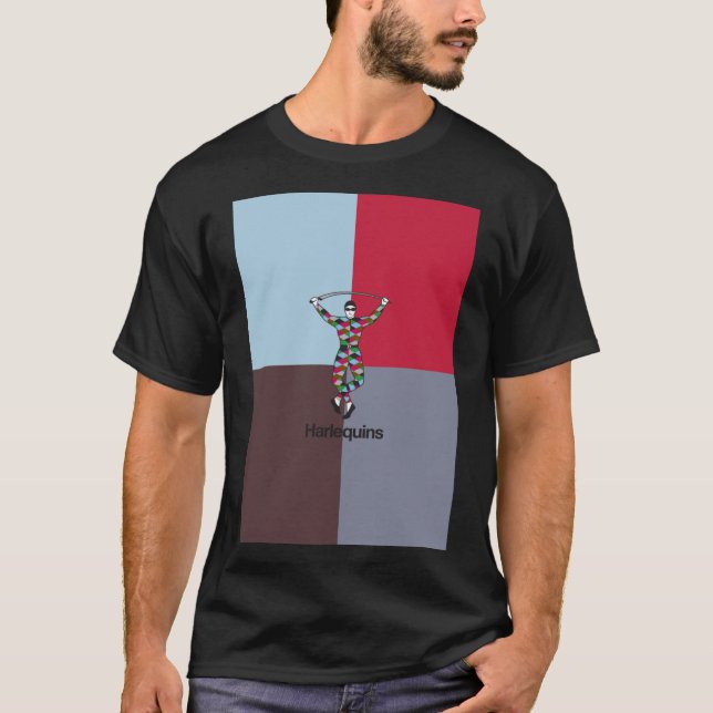 Harlequins rugby Premium Scoop T-Shirt (Framsida)