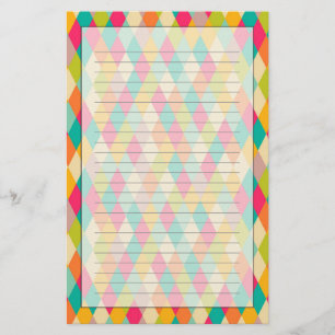 Harlequinvintagemönster Brevpapper