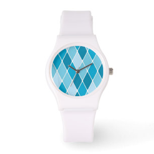Harlequinvintermönster Armbandsur