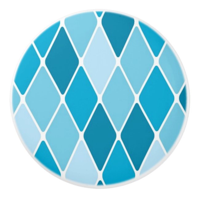 Harlequinvintermönster Knopp (Framsidan)