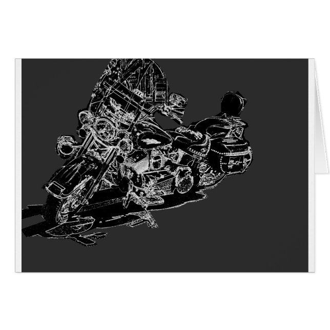harley2. hälsningskort (Framsidan Horizontal)