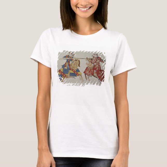 Harley 4205 f.366 Jousting Knight, c.1445 (vellum) T Shirt (Framsida)