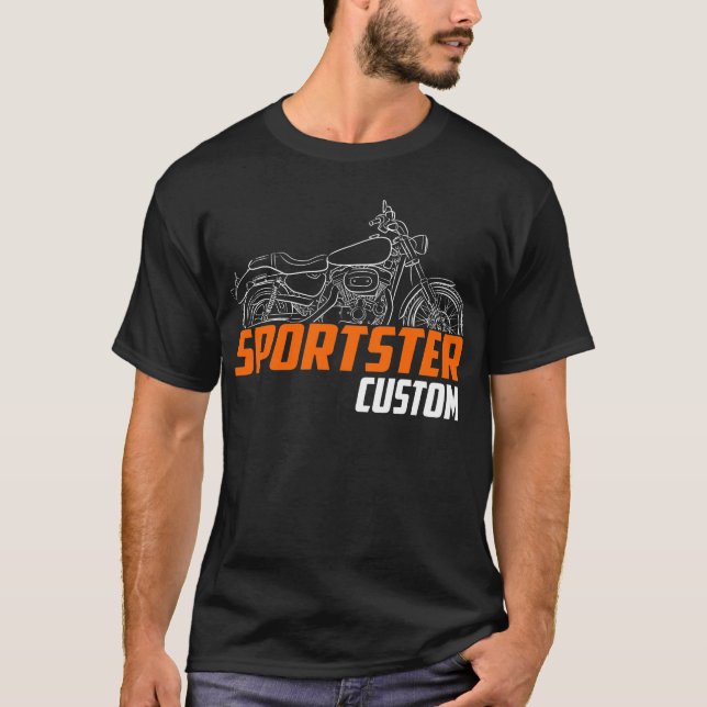 Harley-Davidson Sportster XL 883 Anpassningsbar 20 T Shirt (Framsida)