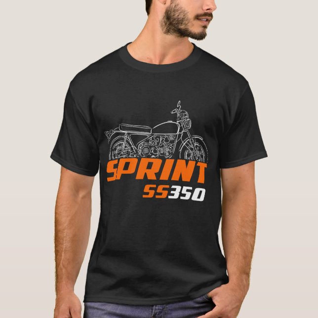 Harley-Davidson Sprint S-350 1973-1974 T Shirt (Framsida)