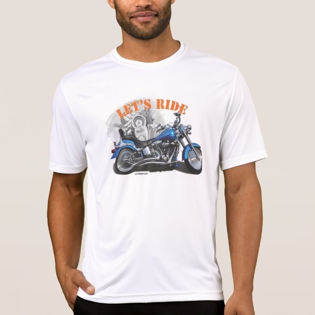 Harley "FATBOY" T-tröja T Shirt (Framsida)
