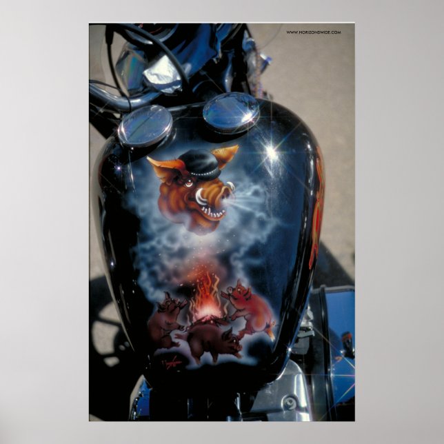Harley Fuel Tank - SA. Poster (Framsidan)