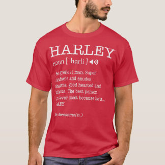 Harley Funny Vuxen Manar First Namn Definition Per T Shirt