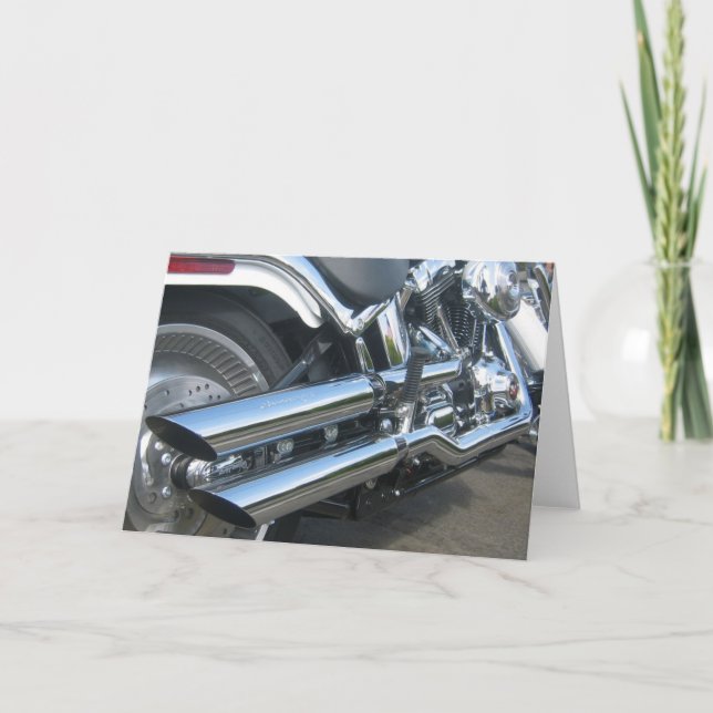 Harley Motorcykel Kort (Framsida)