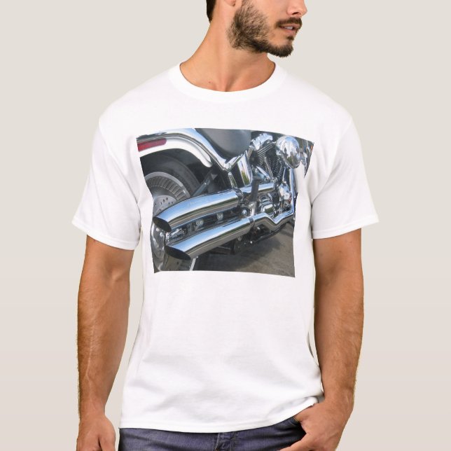 Harley motorcykel tee shirt (Framsida)