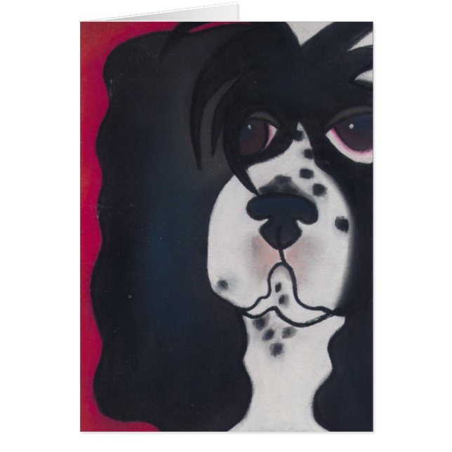 Harley partycockerspanieln av Robyn Feeley Hälsningskort (Framsidan)