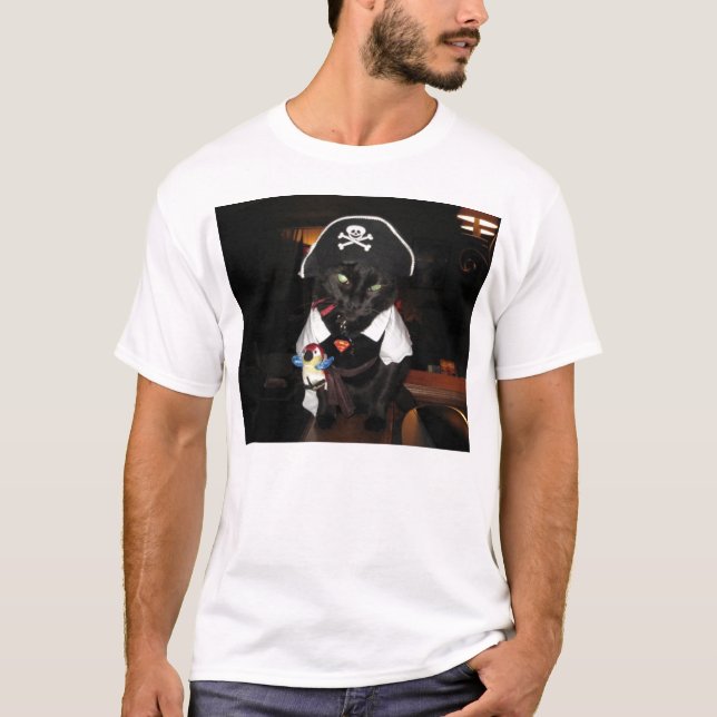 Harley piratkatten tee shirt (Framsida)