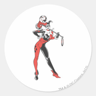 Harley Quinn 4 Runt Klistermärke