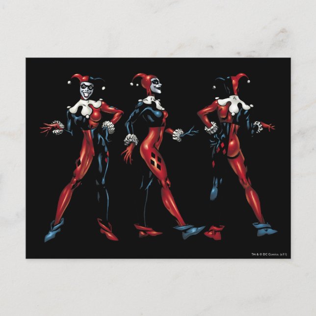 Harley Quinn - Alla sidor Vykort (Framsida)