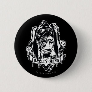 Harley Quinn Badge Knapp