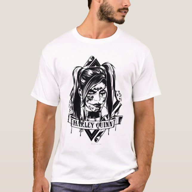 Harley Quinn Badge T-shirt (Framsida)