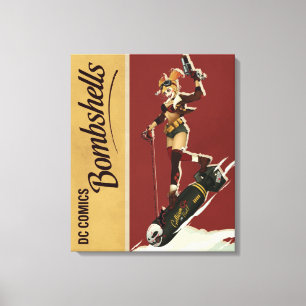 Harley Quinn Bombshells Pinup Canvastryck