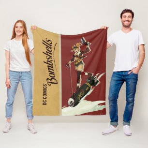 Harley Quinn Bombshells Pinup Fleecefilt