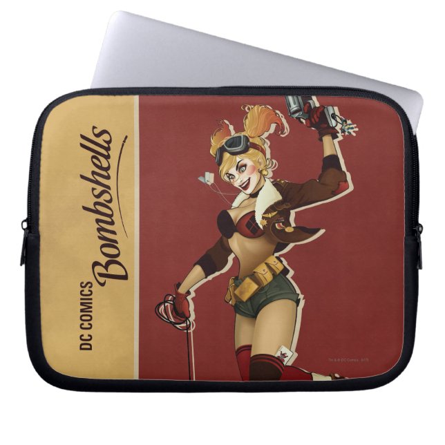 Harley Quinn Bombshells Pinup Laptop Sleeve (Framsidan)