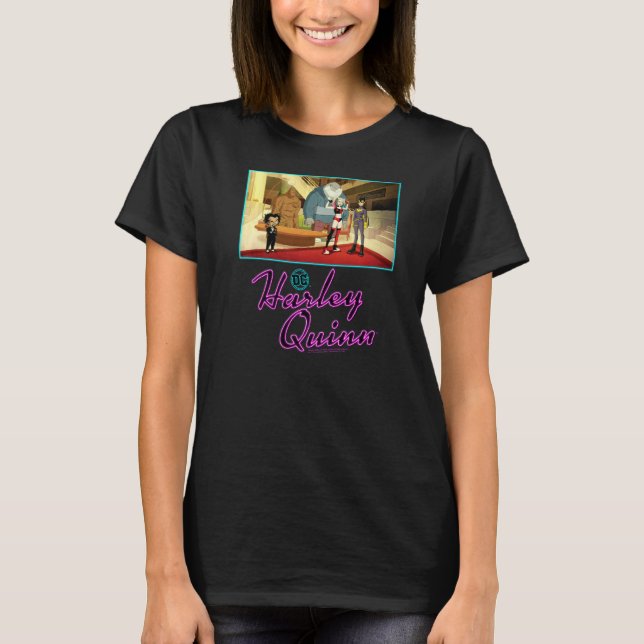 Harley Quinn Crew Clayface Doktor Psycho Kung T Shirt (Framsida)