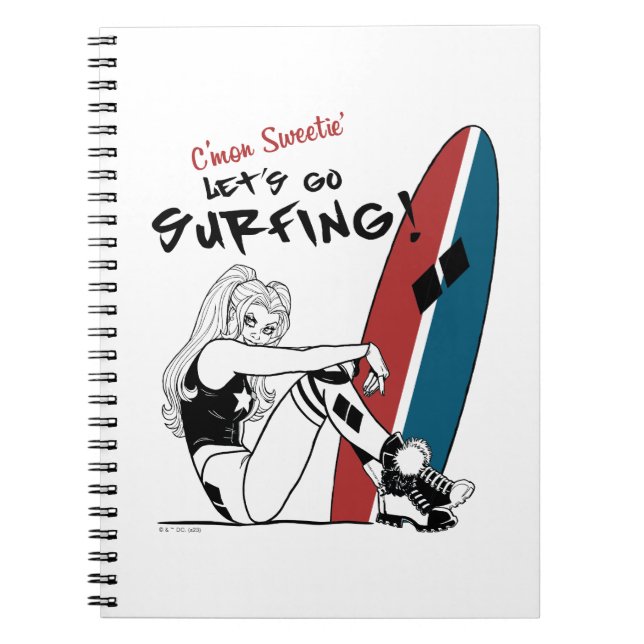 Harley Quinn - Låt oss Go Surfing Anteckningsbok (Framsidan)