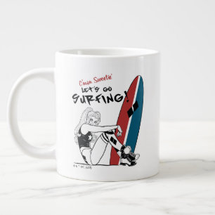 Harley Quinn - Låt oss Go Surfing Jumbo Mugg