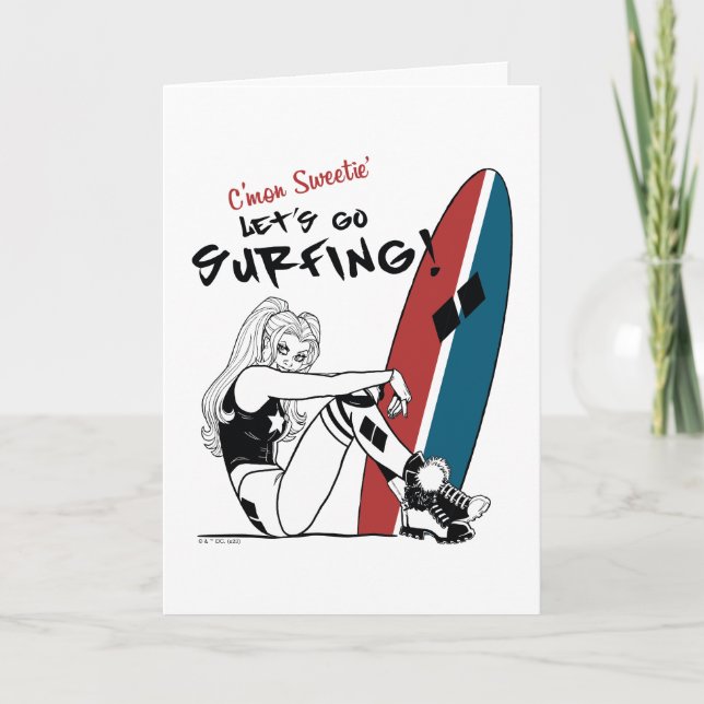 Harley Quinn - Låt oss Go Surfing Kort (Framsida)